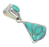 Turquoise Inlay Sterling Silver Pendant MX63169